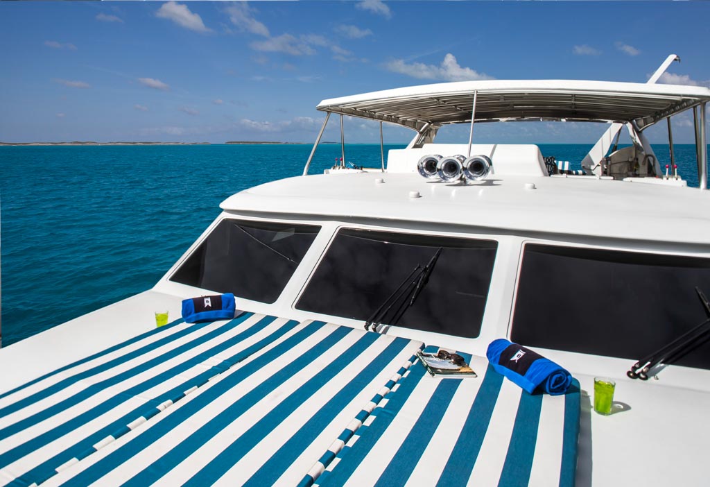 Rent a 107' private yacht to Bahamas and the Caribbean.